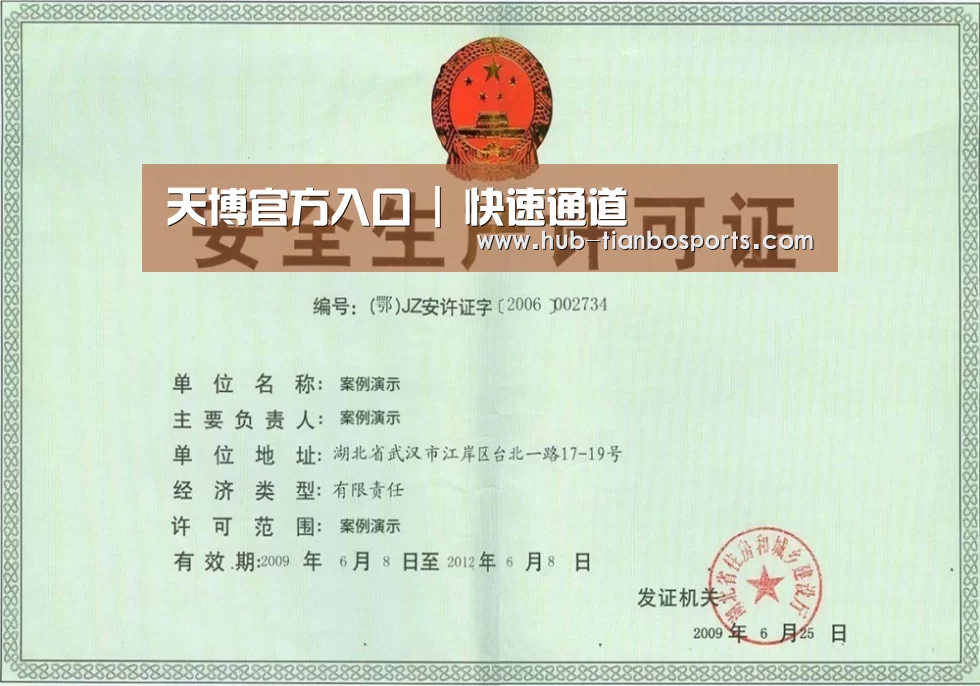 天博体育入口荣誉证书三